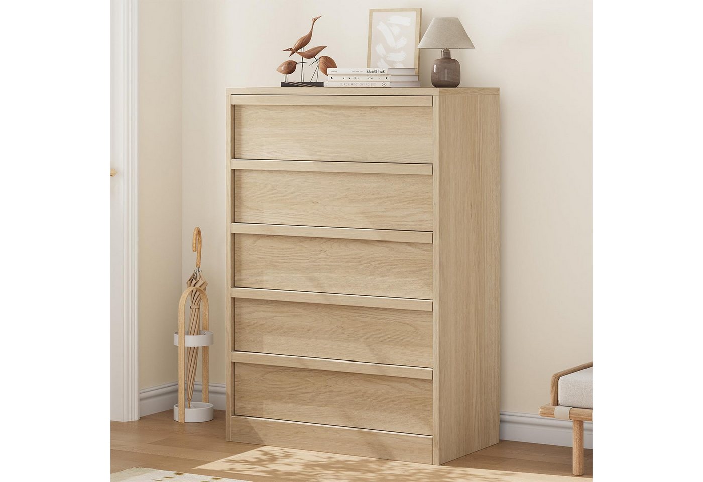 GarveeMore Kommode Hohe Kommode mit großem Stauraum, moderner Kommoden-Organizer von GarveeMore