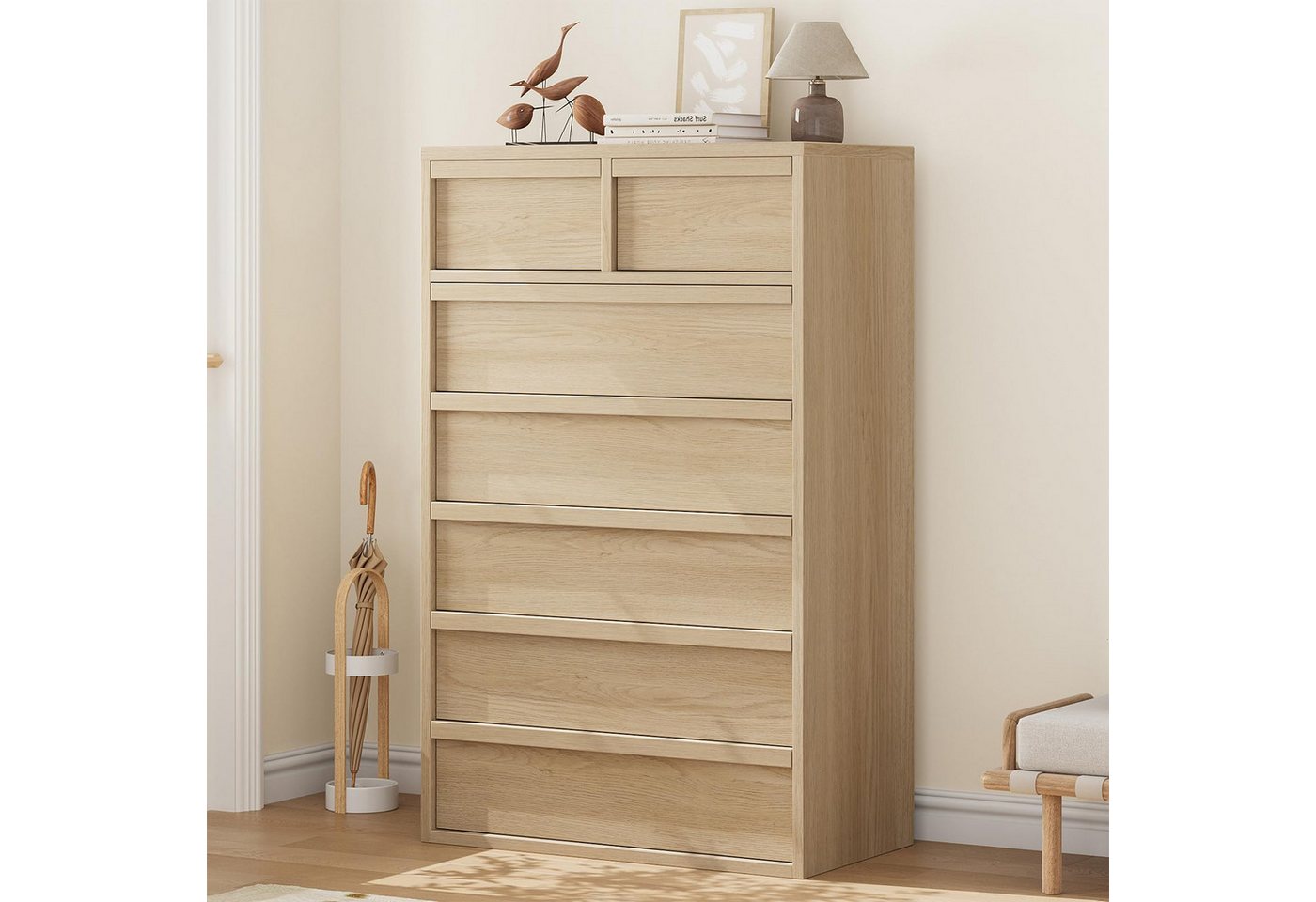 GarveeMore Kommode Hohe Kommode mit großem Stauraum, moderner Kommoden-Organizer GarveeMore Kommode Hohe Kommode mit großem Stauraum, moderner Kommoden-Organizer von GarveeMore
