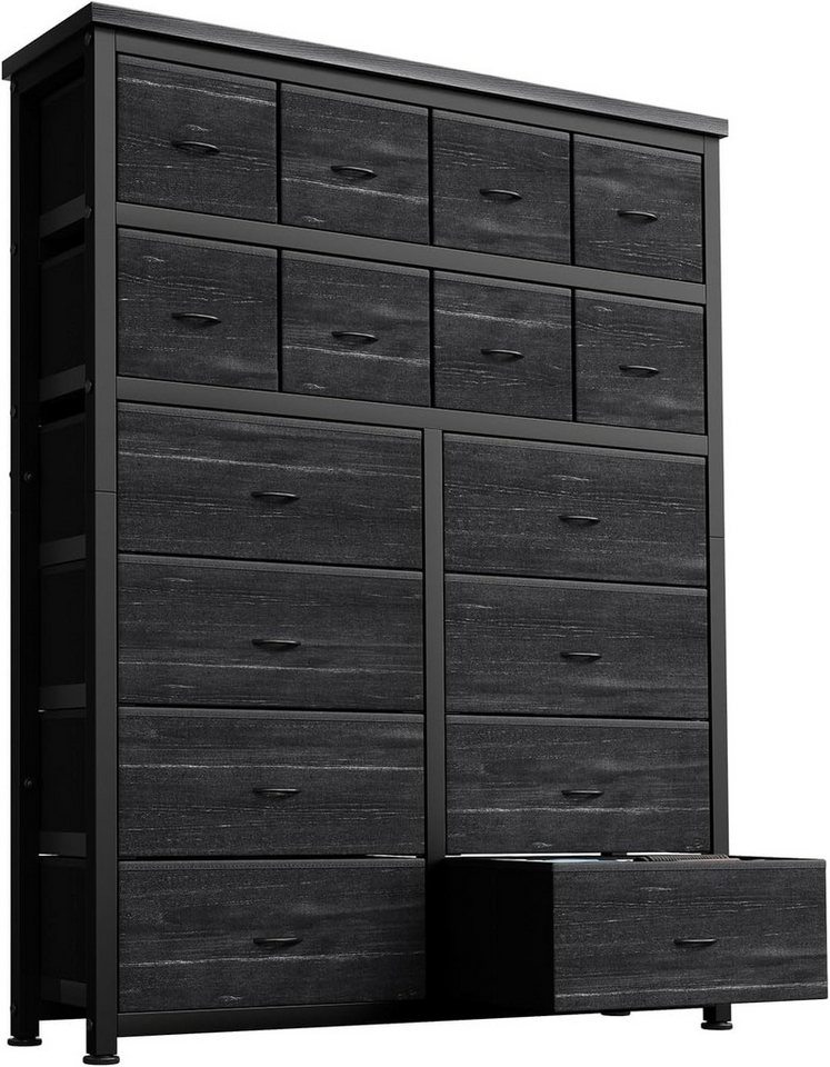 GarveeMore Kommode Kombischrank 8-Fach, 3x Steckd, Metallrahmen GarveeMore Kommode Kombischrank 8-Fach, 3x Steckd, Metallrahmen von GarveeMore