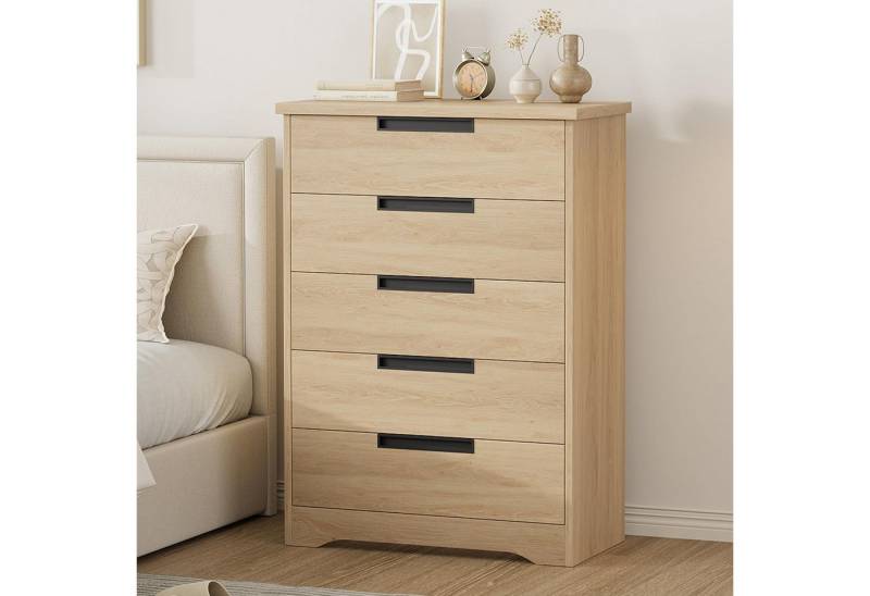 GarveeMore Kommode Kommode aus Holz mit 5 Schubladen von GarveeMore