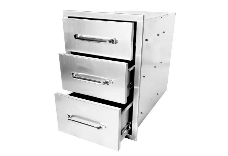 GarveeMore Kommode Küchenschubladen im Freien, 3-lagiger Edelstahl,14" B x 20,5" H x 23"D GarveeMore Kommode Küchenschubladen im Freien, 3-lagiger Edelstahl,14" B x 20,5" H x 23"D von GarveeMore