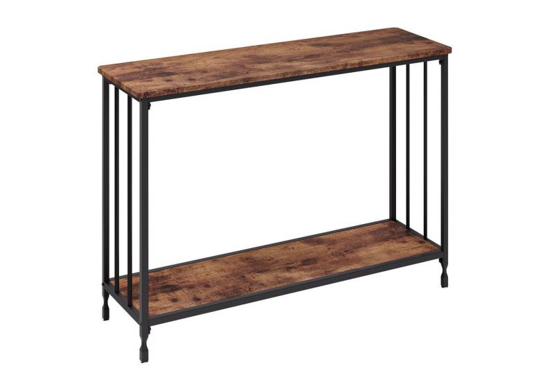 GarveeMore Konsolentisch,Beistelltisch mit 1 regal,Retro-Stil,105x30x81cm von GarveeMore