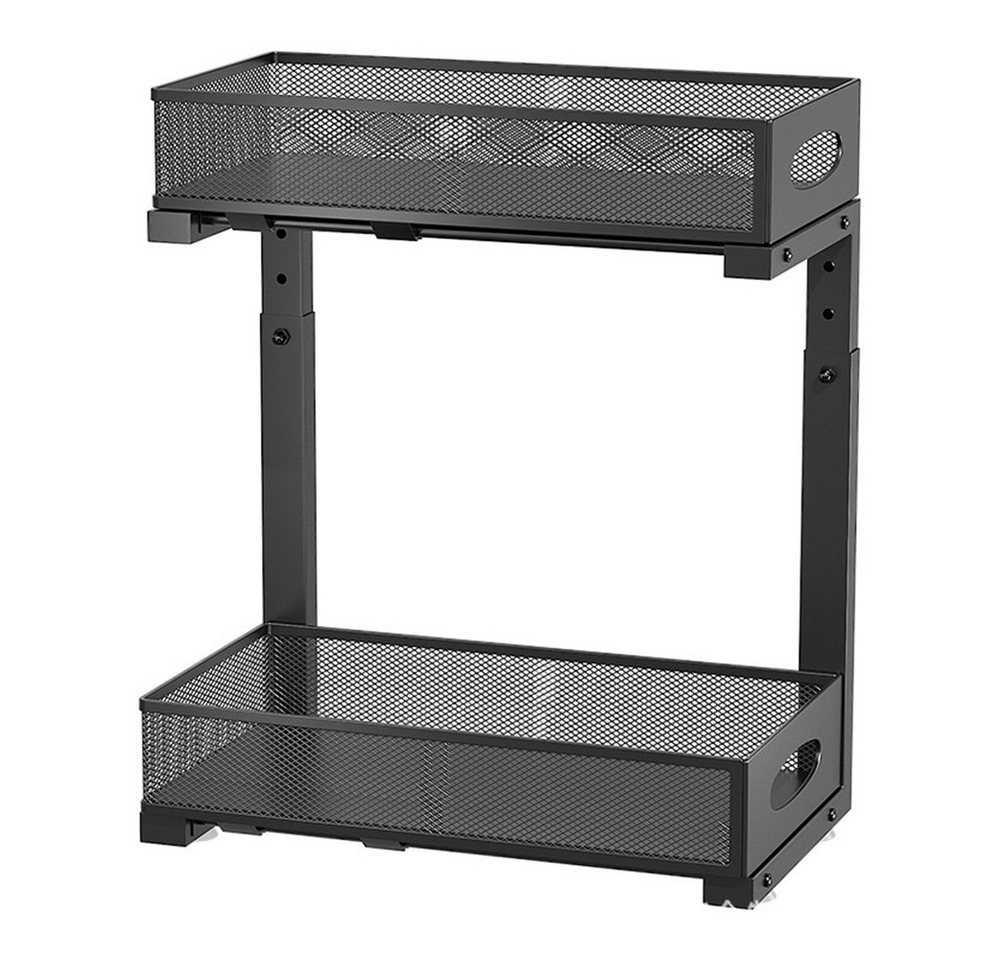 GarveeMore Küchenregal Kohlenstoffstahl unter Spüle Speicher Pull-Out Schublade Regal GarveeMore Küchenregal Kohlenstoffstahl unter Spüle Speicher Pull-Out Schublade Regal von GarveeMore