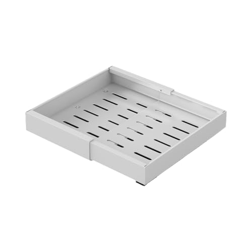 GarveeMore Küchenschublade, ausziehbare Teleskopschublade (32 – 52 cm x 42 cm x 7,5 cm), ausziehbares Tablett mit verstellbarer Breite, Aufbewahrung unter der Spüle, Schubladen-Organizer von GarveeMore