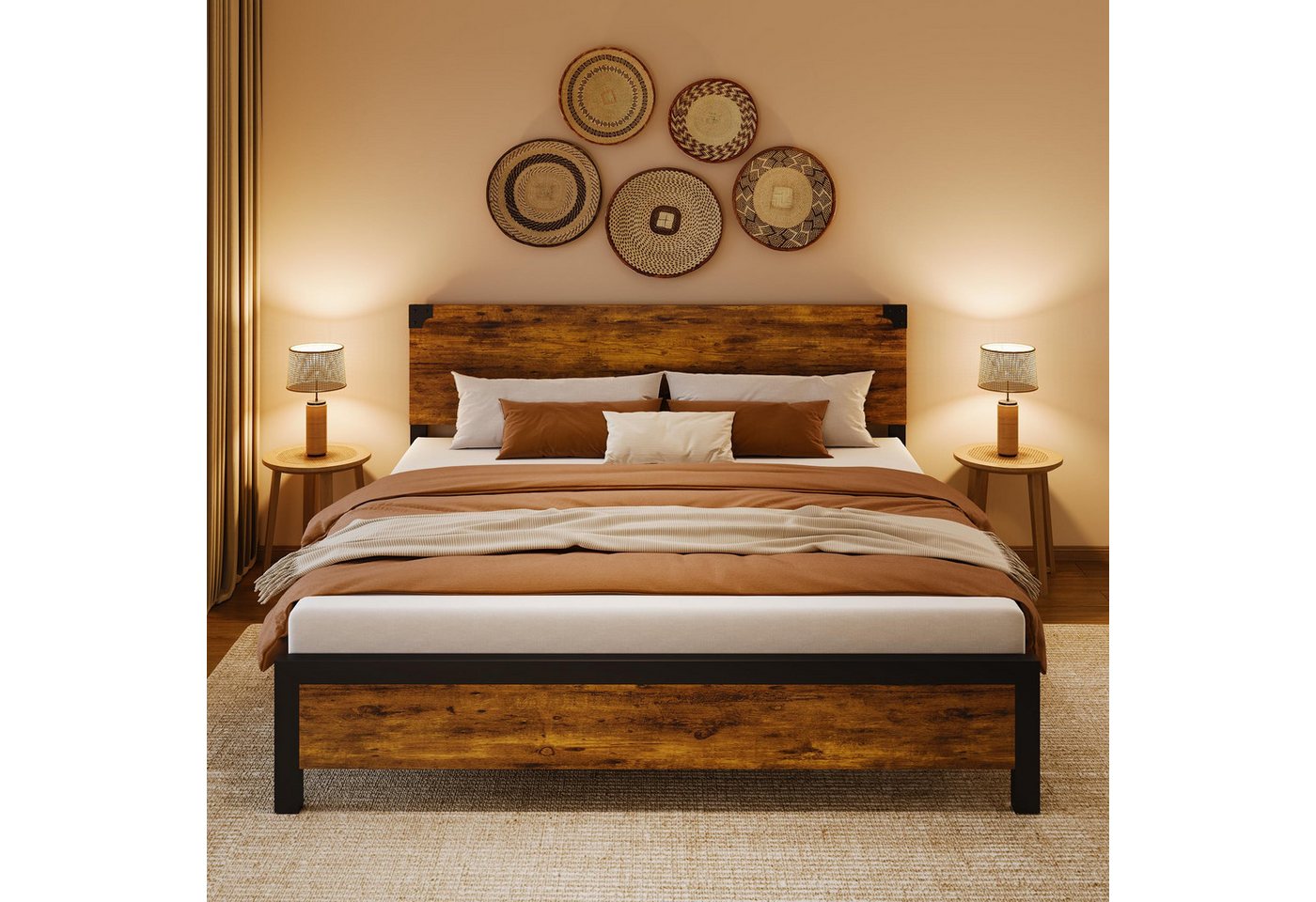 GarveeMore Metallbett King-Size-Bettrahmen mit Unterbettlager und Metallbeinen GarveeMore Metallbett King-Size-Bettrahmen mit Unterbettlager und Metallbeinen von GarveeMore
