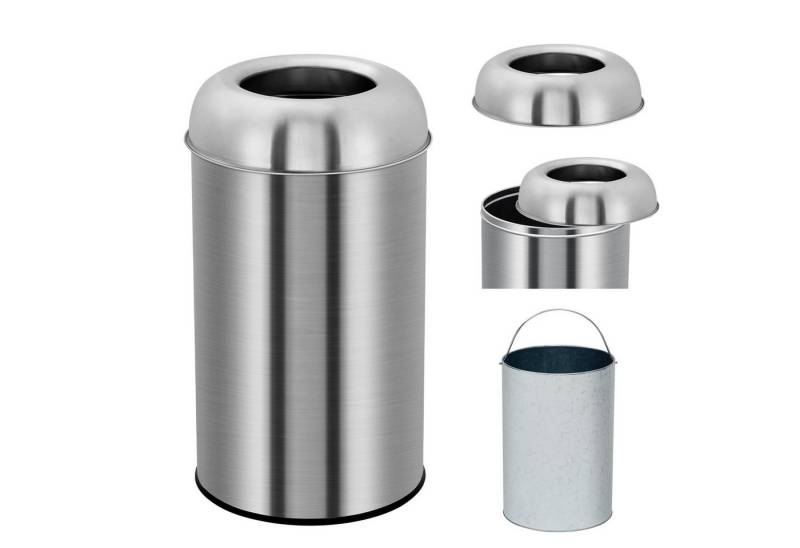 GarveeMore Mülleimer 50L 70L Müllbehälter Edelstahl offene Top Müllbehälter von GarveeMore