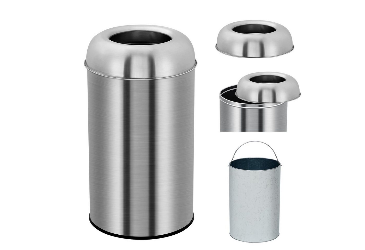 GarveeMore Mülleimer 50L 70L Müllbehälter Edelstahl offene Top Müllbehälter GarveeMore Mülleimer 50L 70L Müllbehälter Edelstahl offene Top Müllbehälter von GarveeMore