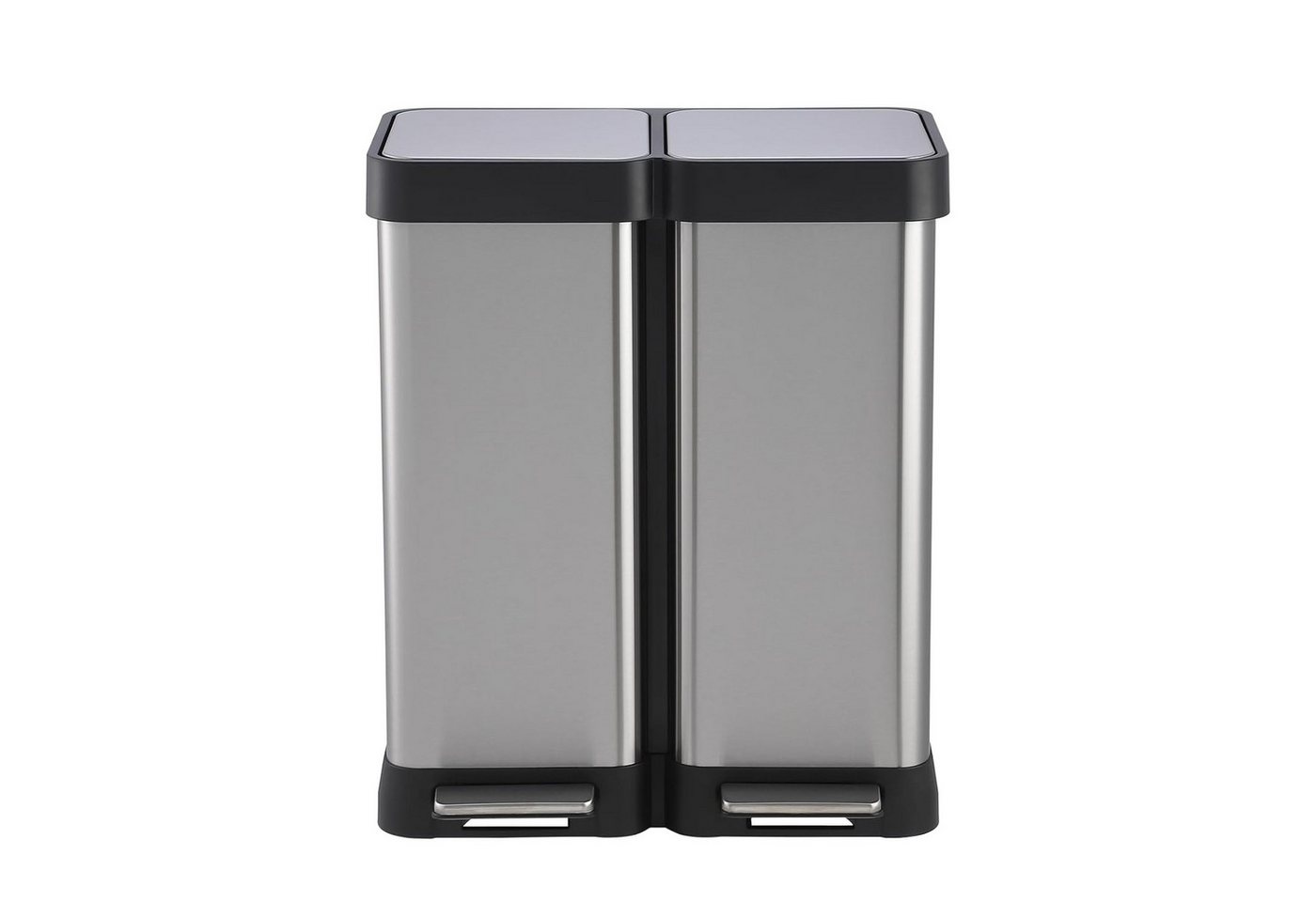 GarveeMore Mülleimer Abfalleimer, 2x30L, ergonomisch, Stahl, Metall-Fußreling GarveeMore Mülleimer Abfalleimer, 2x30L, ergonomisch, Stahl, Metall-Fußreling von GarveeMore