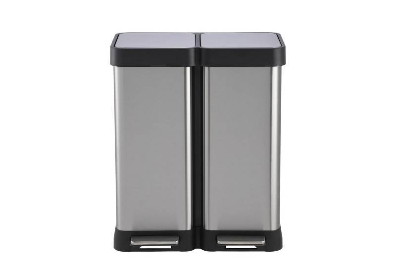 GarveeMore Mülleimer Abfalleimer, 2x30L, ergonomisch, Stahl, Metall-Fußreling GarveeMore Mülleimer Abfalleimer, 2x30L, ergonomisch, Stahl, Metall-Fußreling von GarveeMore