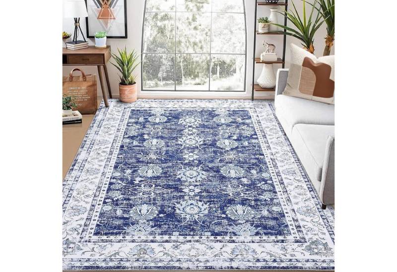 GarveeMore Orientteppich Rutschfester Schmutzabweisender Waschbarer mit Orientalischem Design, Großer Teppich für Schlafzimmer Wohnzimmer Esszimmer von GarveeMore