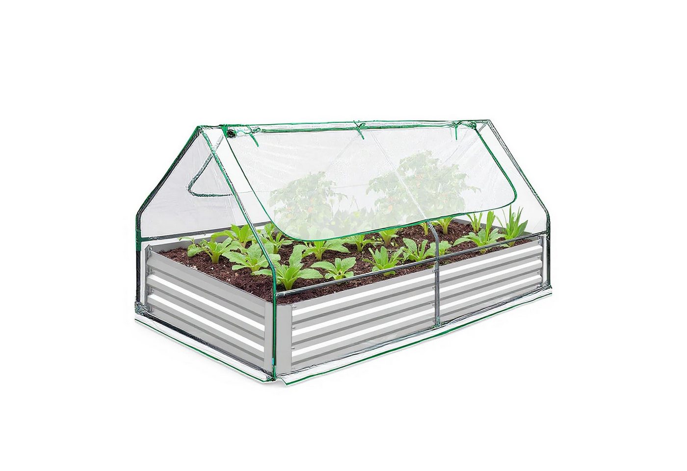 GarveeMore Pflanzkübel Erhobenes Gartenbett mit Gewächshaus im Freien erhöhte Planter Box GarveeMore Pflanzkübel Erhobenes Gartenbett mit Gewächshaus im Freien erhöhte Planter Box von GarveeMore