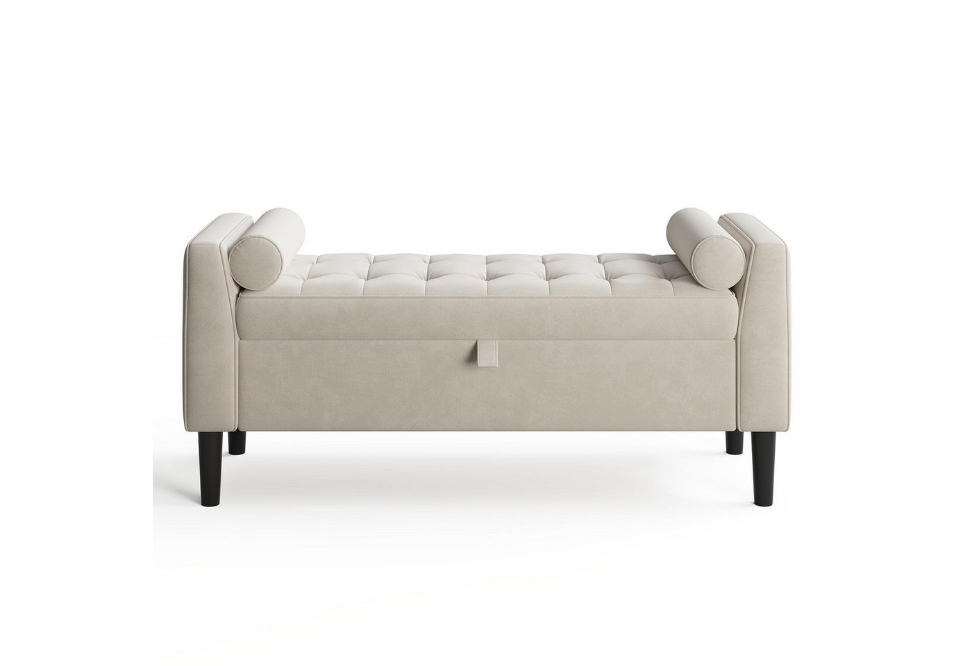 GarveeMore Polsterbank Polsterbank mit Stauraum Flurbank Sitzbank,Samt 118x43x64cm von GarveeMore