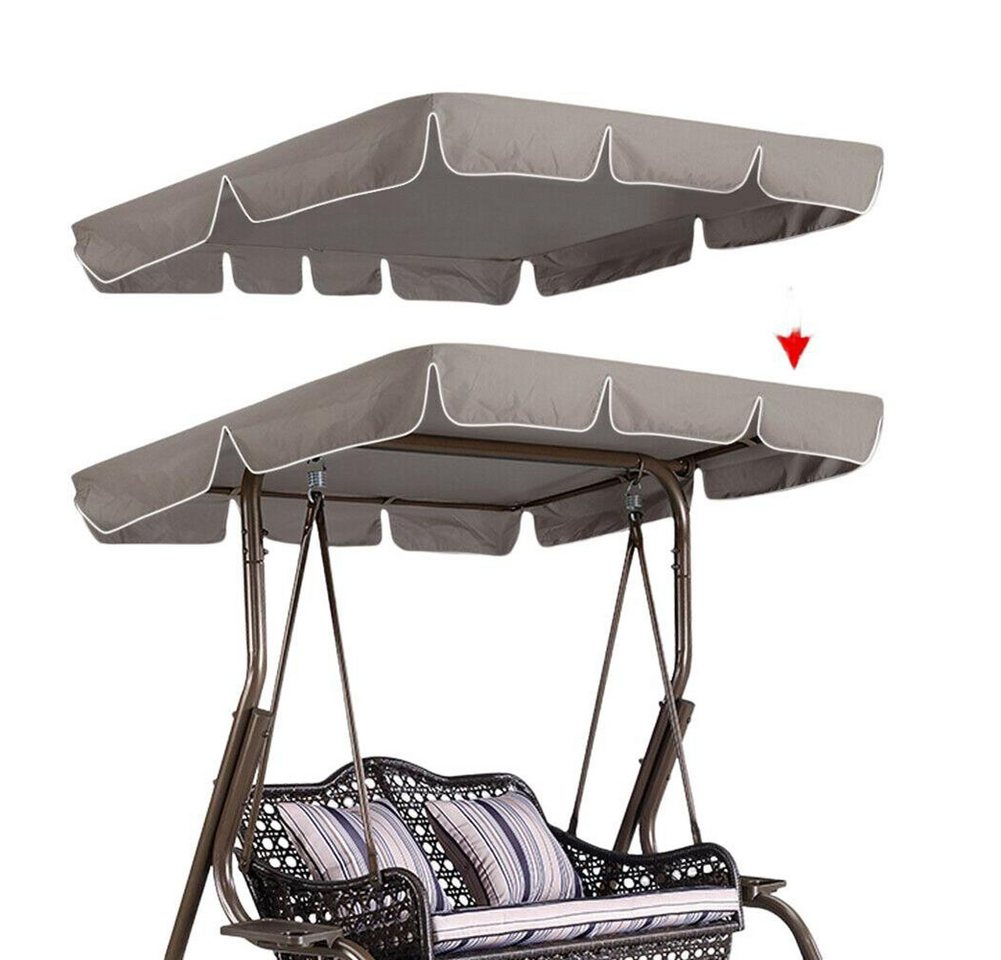 GarveeMore Schaukelstuhl Terrasse Schaukelstuhl Vordach Ersatz Vordach Abdeckung (ohne Gestell), Vordach Abdeckung(Nicht inklusive Rahmen) Doppelsitz/3-4 Sitz Veranda von GarveeMore