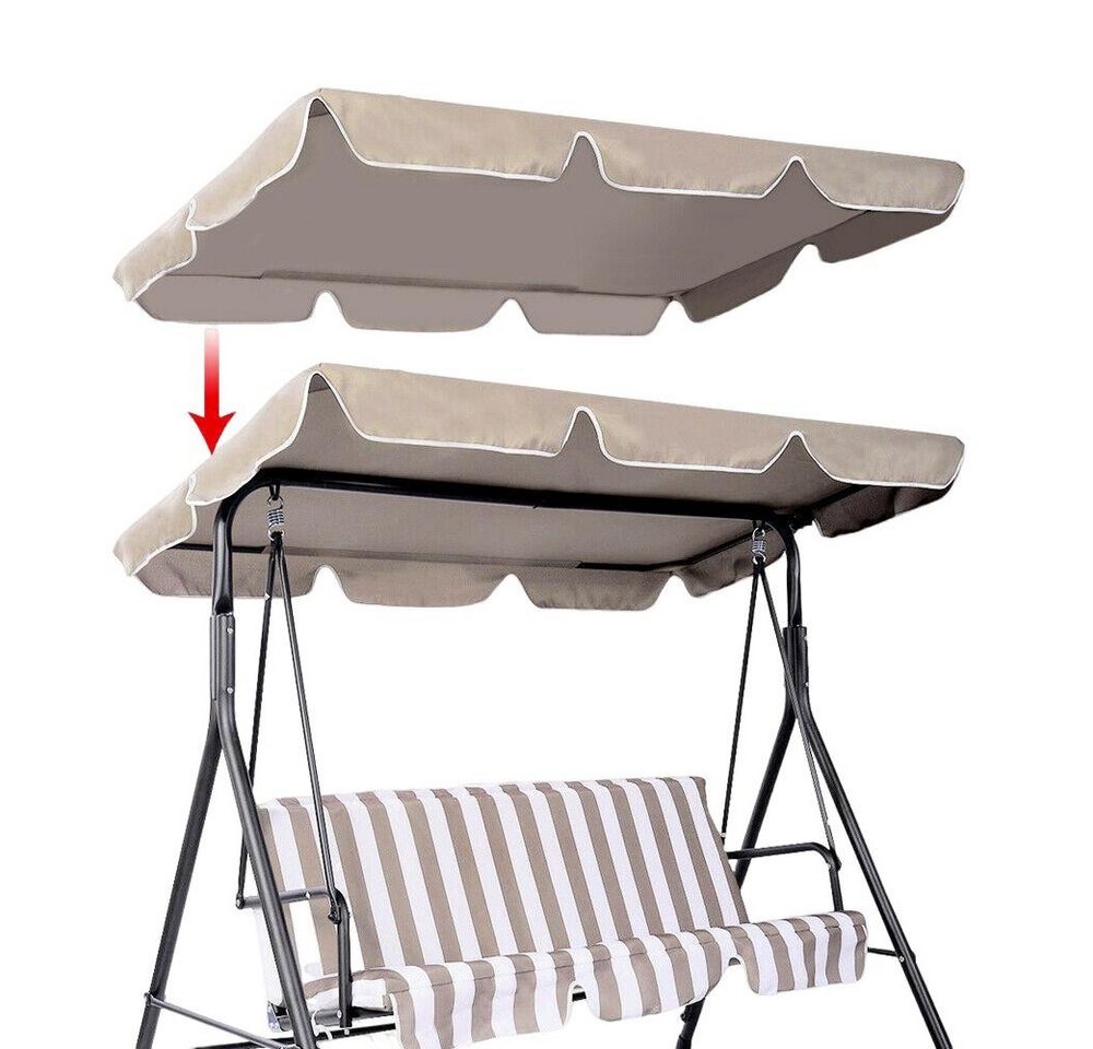 GarveeMore Schaukelstuhl Terrasse Schaukelstuhl Vordach Ersatz Vordach Abdeckung (ohne Gestell), Vordach Abdeckung(Nicht inklusive Rahmen) Doppelsitz/3-4 Sitz Veranda von GarveeMore