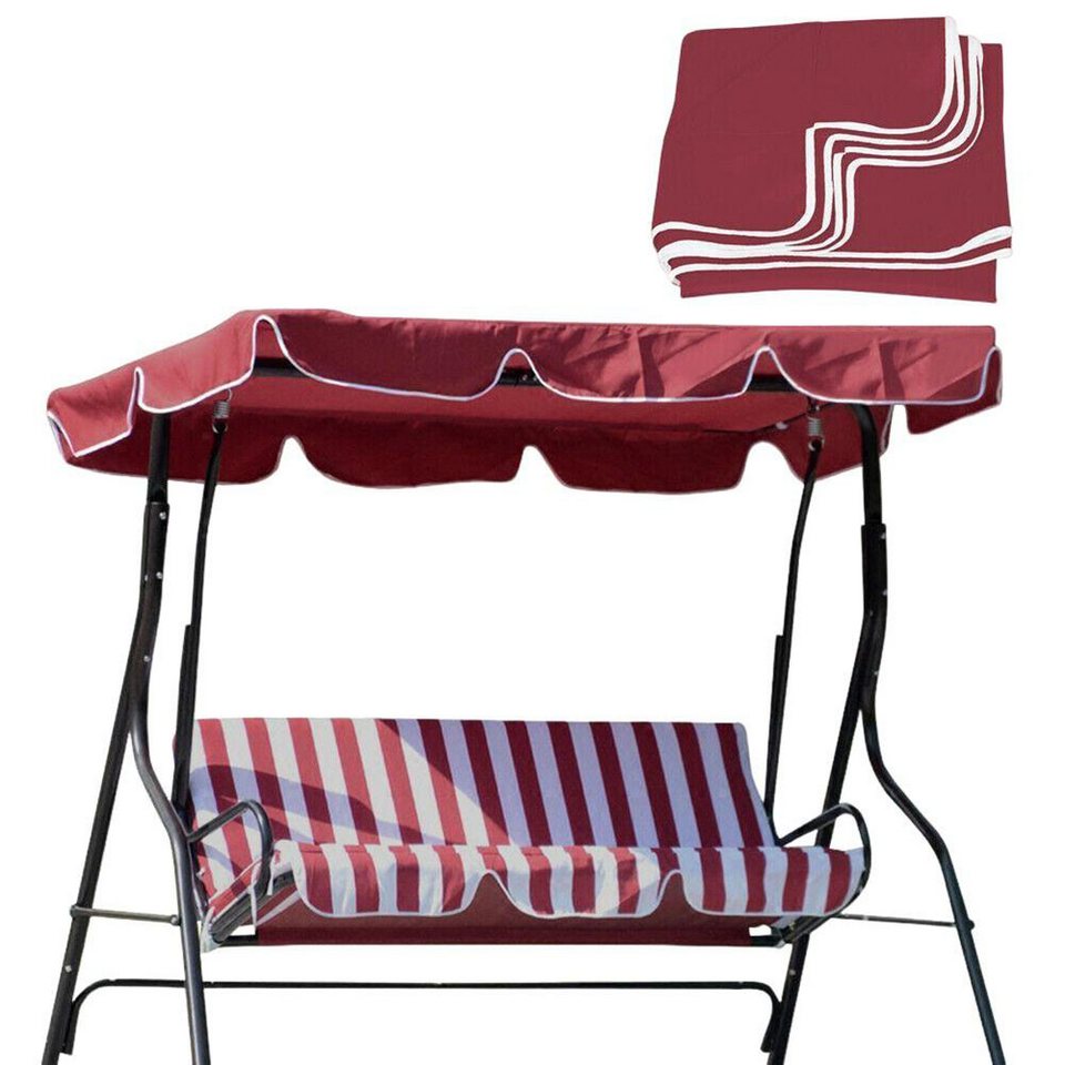 GarveeMore Schaukelstuhl Terrasse Schaukelstuhl Vordach Ersatz Vordach Abdeckung (ohne Gestell), Vordach Abdeckung(Nicht inklusive Rahmen) Doppelsitz/3-4 Sitz Veranda von GarveeMore