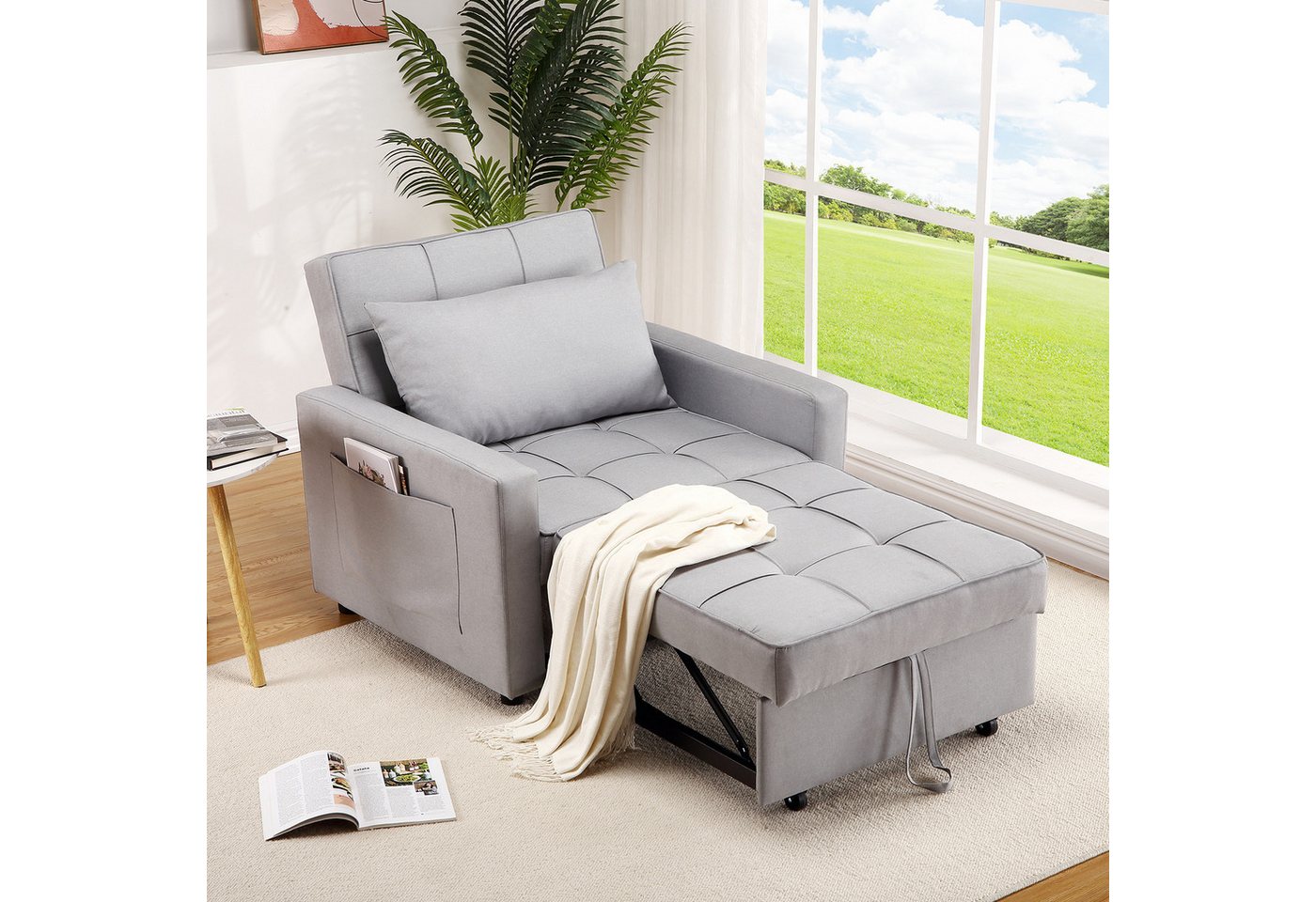 GarveeMore Schlafsofa 3-In-1 Bettsofa mit Schlaffunktion Faltbares Einzelsofa Klappsofa GarveeMore Schlafsofa 3-In-1 Bettsofa mit Schlaffunktion Faltbares Einzelsofa Klappsofa von GarveeMore