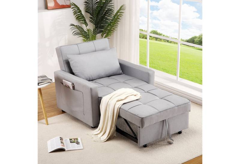GarveeMore Schlafsofa 3-In-1 Bettsofa mit Schlaffunktion Faltbares Einzelsofa Klappsofa von GarveeMore