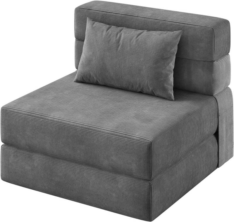 GarveeMore Schlafsofa mit Kissen,ausklappbares Einzelsofa,umwandelbarer Schlafplatz, Lounge mit getuftetem für Wohnzimmer,Schlafzimmer,Gästezimmer von GarveeMore