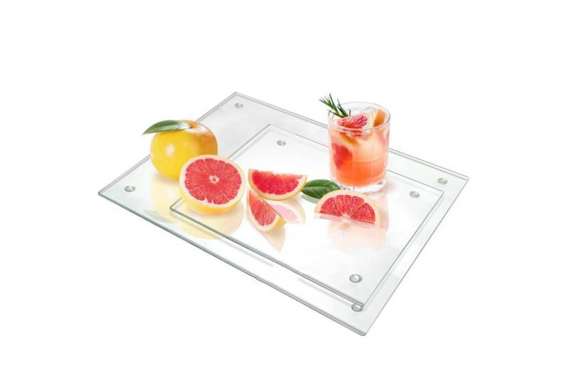 GarveeMore Schneidebrett 2 Packung gehärtetes Glas Schneidbrett mit Gummifüßen Schneidplatte GarveeMore Schneidebrett 2 Packung gehärtetes Glas Schneidbrett mit Gummifüßen Schneidplatte von GarveeMore