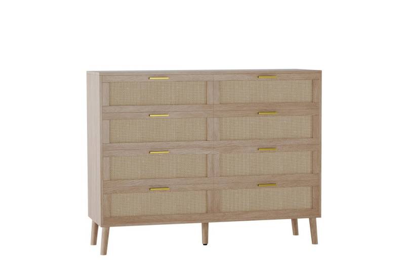 GarveeMore Schubkastenkommode 8 Schublade Doppelkomode für Schlafzimmer Moderne Schublade Brust von GarveeMore