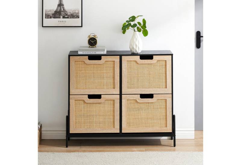 GarveeMore Schuhschrank Schuhkipper Schuhkommode mit 4 Klappen mit 8 Einstellbar Ablageflächen mit 4 Klappen Schuhschrank schmal Schuhregal mit 8 Ablageflächen GarveeMore Schuhschrank Schuhkipper Schuhkommode mit 4 Klappen mit 8 Einstellbar Ablageflächen mit 4 Klappen Schuhschrank schmal Schuhregal mit 8 Ablageflächen von GarveeMore