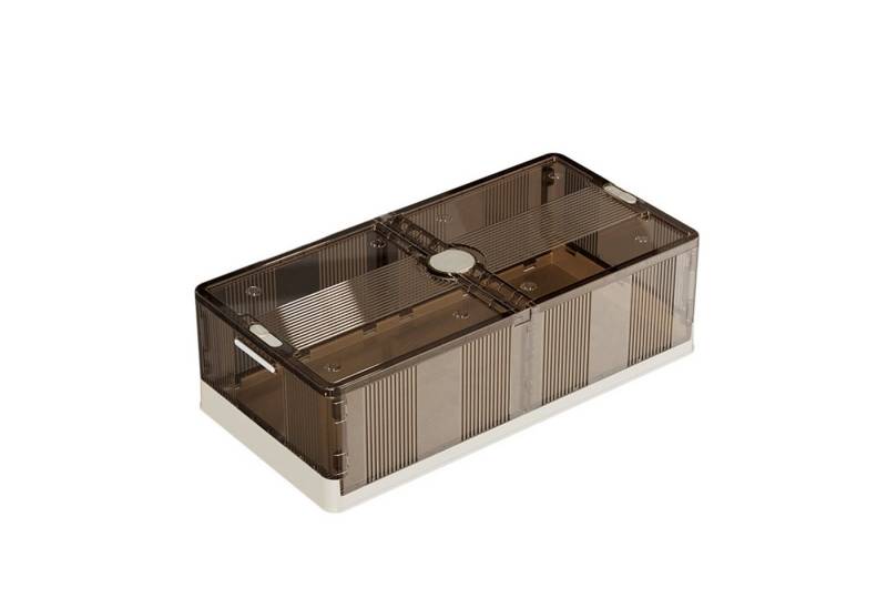 GarveeMore Stauraumschrank 2PCS Plastik Bett Unterseite Klappbar Aufbewahrungsbox RolleStaubdicht 100X50X25CM Durchsichtig Aufbewahrungsbox Spielzeug KleidungSteppdecke von GarveeMore