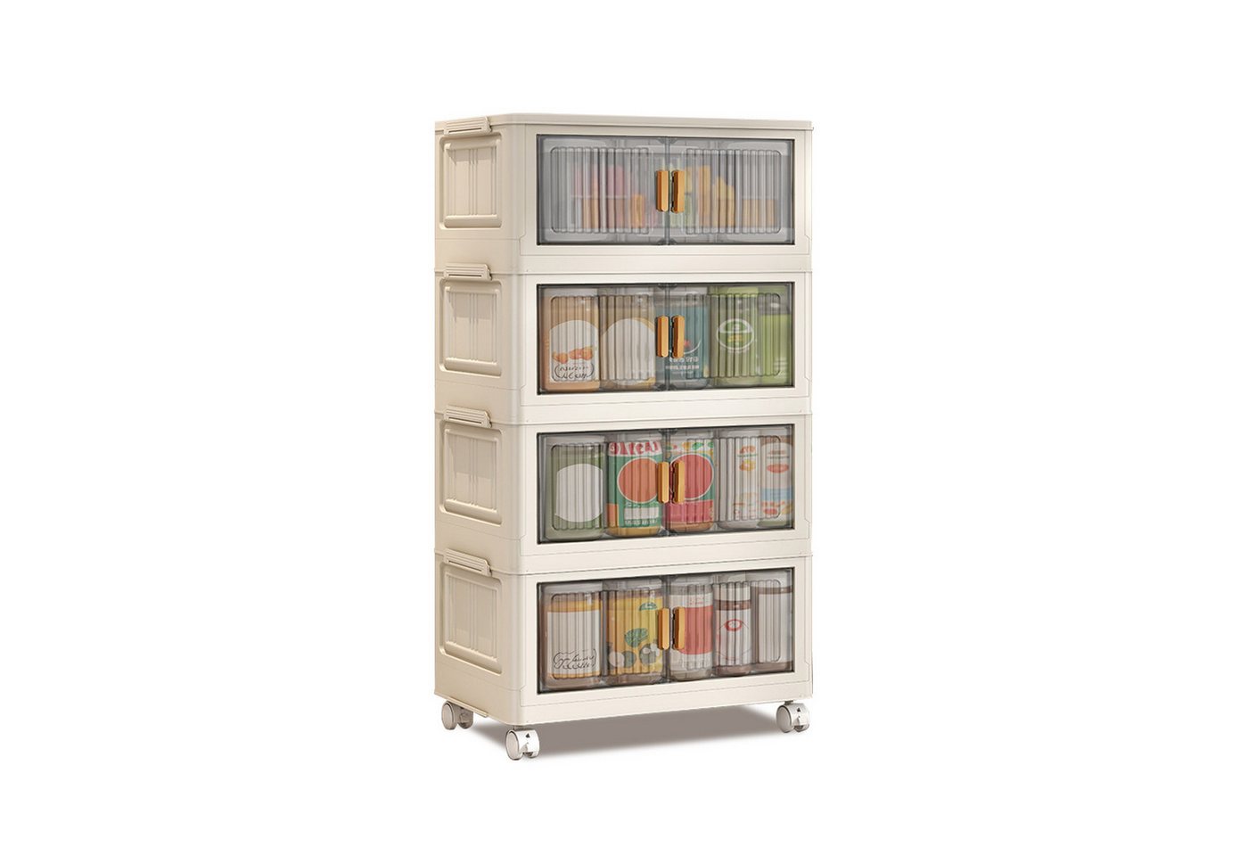 GarveeMore Stauraumschrank Kunststoff-Wohnzimmer-Schlafzimmer-Schrank Klappbar Schrank Lagerung Haushaltsschrank Mehrschichtiger Aufbewahrungsschrank GarveeMore Stauraumschrank Kunststoff-Wohnzimmer-Schlafzimmer-Schrank Klappbar Schrank Lagerung Haushaltsschrank Mehrschichtiger Aufbewahrungsschrank von GarveeMore