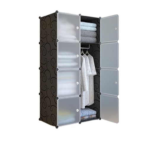 GarveeMore Steckregal Würfelförmiges Aufbewahrungsregal Regalsystem Würfelregal Kleiderschrank Modulares Gitterregal Für Schuhe, Bücher, Wohnzimmer, Schlafzimmer von GarveeMore