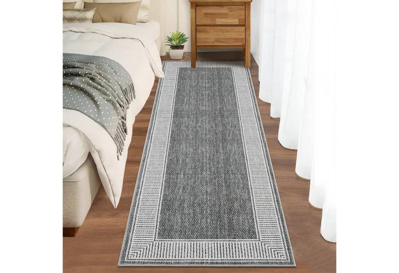 GarveeMore Teppich, rechteckig, Höhe: 7 mm, Moderner Teppich mit geometrischem Bordüren- und Eckdesign GarveeMore Teppich, rechteckig, Höhe: 7 mm, Moderner Teppich mit geometrischem Bordüren- und Eckdesign von GarveeMore