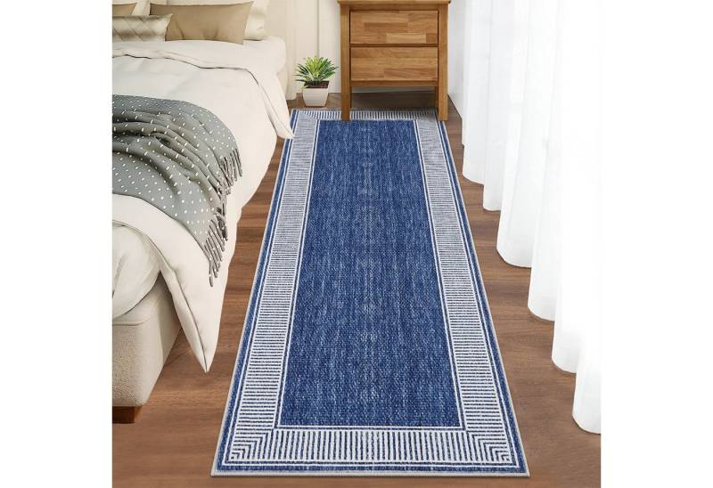 GarveeMore Teppich, rechteckig, Höhe: 7 mm, Moderner Teppich mit geometrischem Bordüren- und Eckdesign GarveeMore Teppich, rechteckig, Höhe: 7 mm, Moderner Teppich mit geometrischem Bordüren- und Eckdesign von GarveeMore