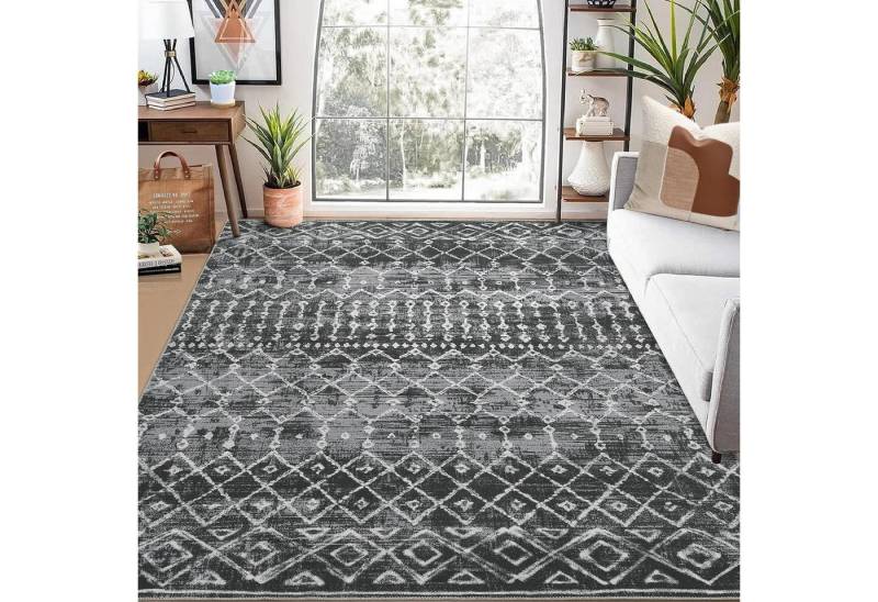 GarveeMore Teppich Boho marokkanischer geometrischer Teppich waschbar, 80x150cm von GarveeMore