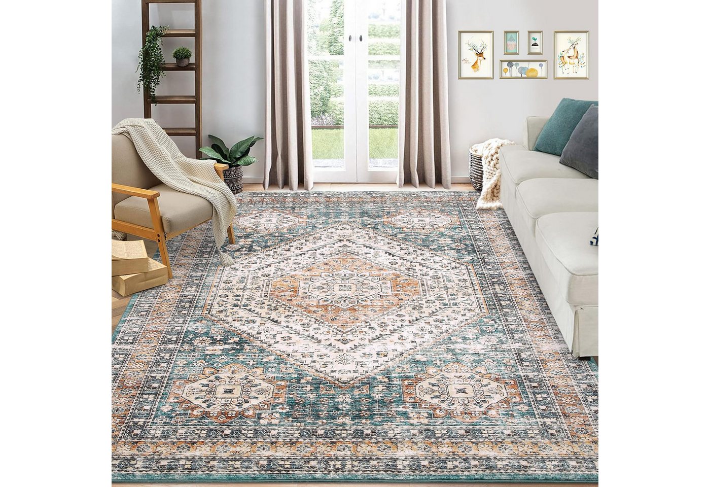 GarveeMore Teppich Fläche Teppiche Fleckbeständig Waschbar Teppich Rutschfeste Rücklage GarveeMore Teppich Fläche Teppiche Fleckbeständig Waschbar Teppich Rutschfeste Rücklage von GarveeMore