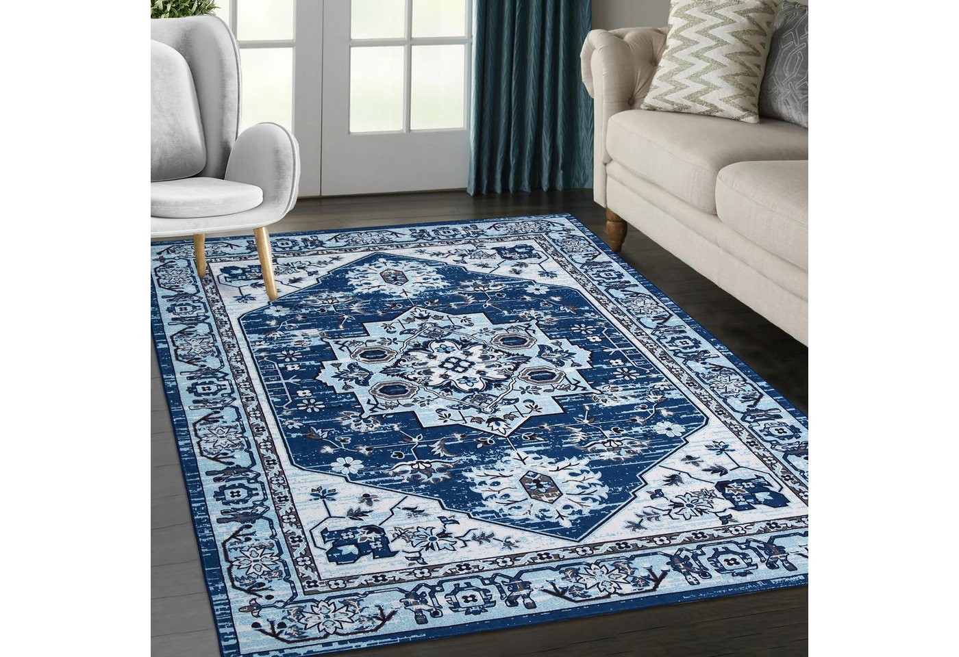 GarveeMore Teppich Teppiche Wohnzimmer Rutschfester Teppich Moderner Blumenteppich GarveeMore Teppich Teppiche Wohnzimmer Rutschfester Teppich Moderner Blumenteppich von GarveeMore