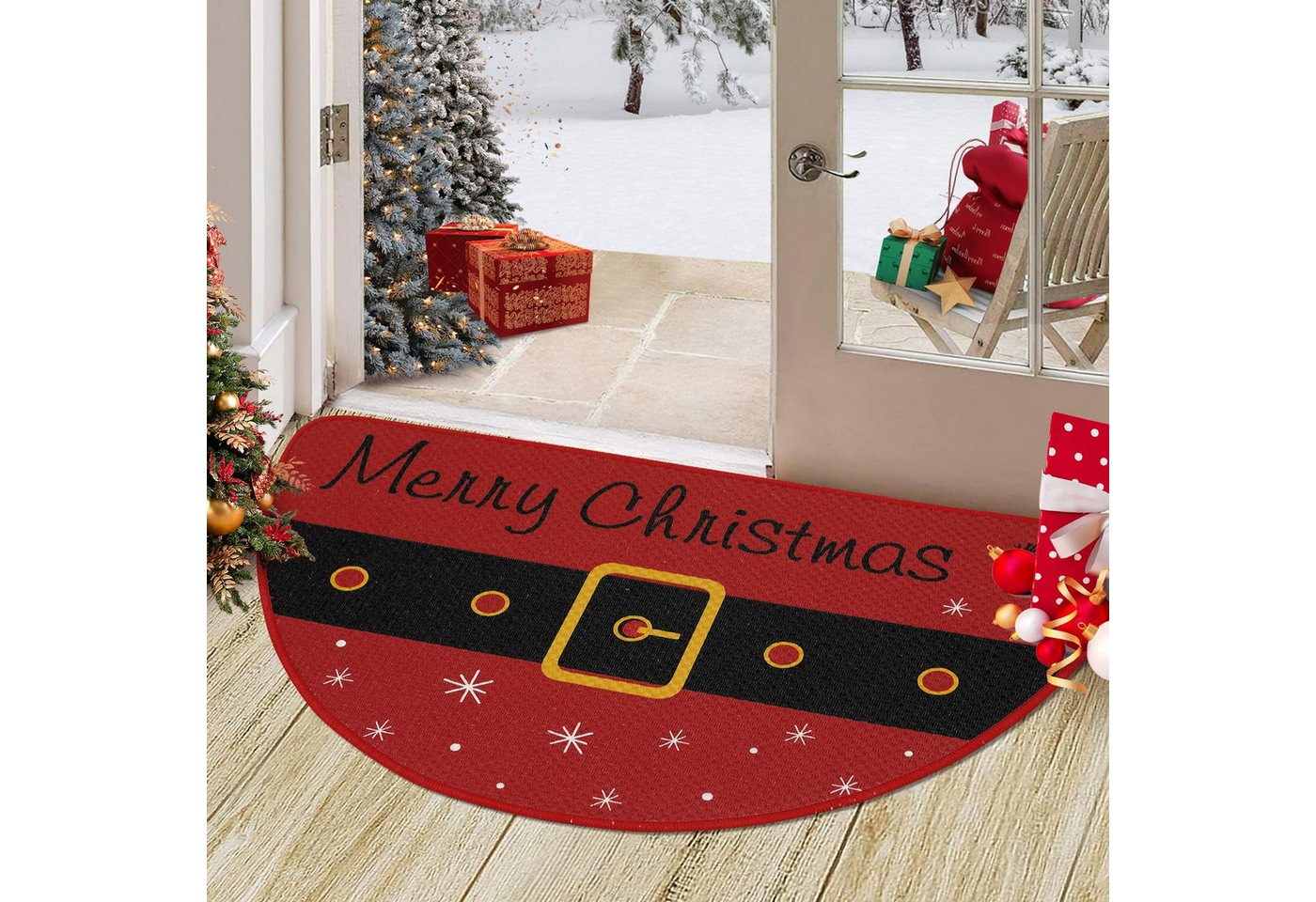 GarveeMore Teppich Türmatten Rote Weihnachten Halbkreis Weihnachten Willkommen Türmatten GarveeMore Teppich Türmatten Rote Weihnachten Halbkreis Weihnachten Willkommen Türmatten von GarveeMore