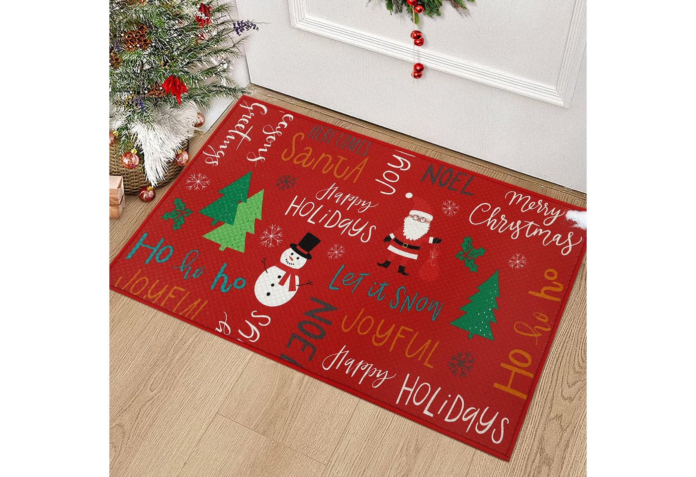 GarveeMore Teppich Türmatten Weihnachtsbereich Teppiche Schneemann und Weihnachtsbaum GarveeMore Teppich Türmatten Weihnachtsbereich Teppiche Schneemann und Weihnachtsbaum von GarveeMore