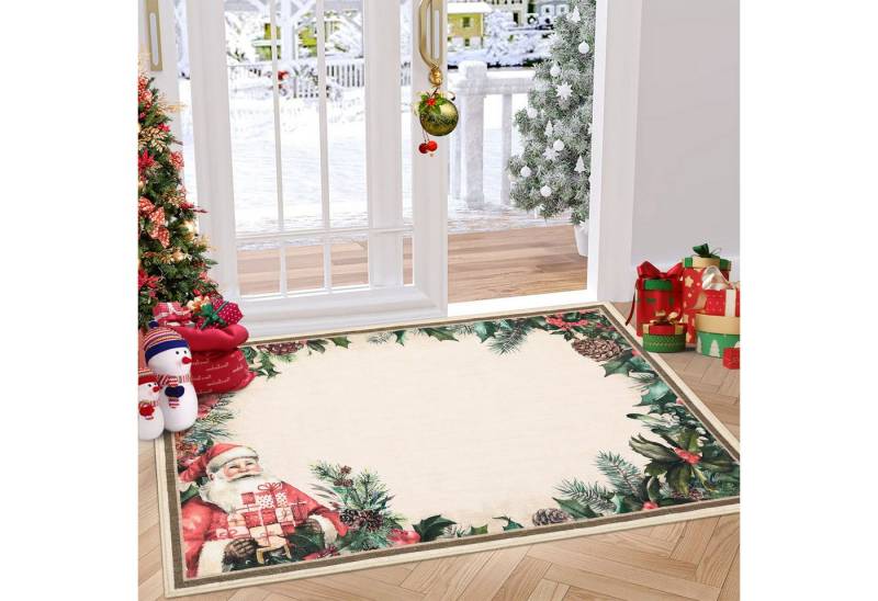 GarveeMore Teppich Weihnachten Wohnzimmer Waschbar Weihnachtsteppich GarveeMore Teppich Weihnachten Wohnzimmer Waschbar Weihnachtsteppich von GarveeMore