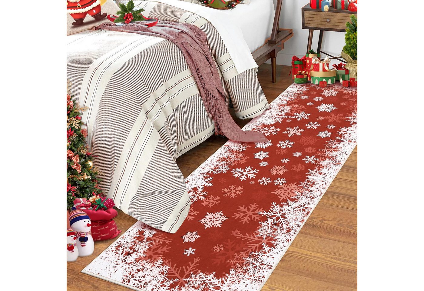 GarveeMore Teppich Weihnachtsbereich Teppich waschbarer Teppich für Wohnzimmer GarveeMore Teppich Weihnachtsbereich Teppich waschbarer Teppich für Wohnzimmer von GarveeMore