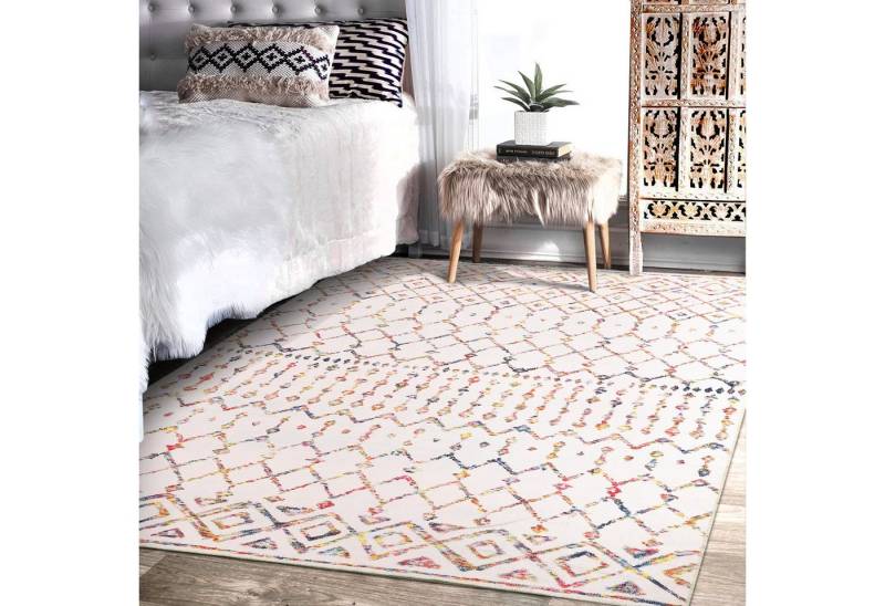 GarveeMore Teppichboden Druckteppich,orientalisches Design,mehrfarbig,bedruckt,120*170cm von GarveeMore