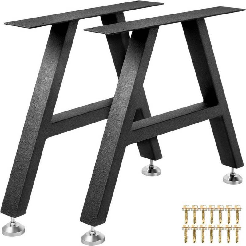 GarveeMore Tischbein 2x Tischbeine A-Design aus pulverbeschichtetem Stahl, Möbelfüße A-Form 70x50 cm Metall Tischkufen von GarveeMore