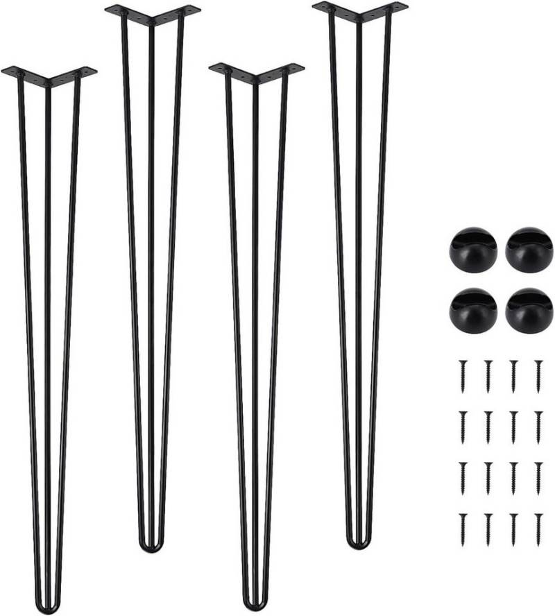 GarveeMore Tischbein 4x aus Metall,Haarnadel-Möbelbeine,obuste,moderne Tischbeine, Heimwerkerprojekte für Nachttisch,Couchtisch,Schreibtisch von GarveeMore
