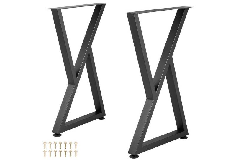 GarveeMore Tischbein Tischuntergestell Möbelfüße Tischgestell Möbelbeine Bankkufen, Möbelfüße 71x51 cm Metall Tischkufen von GarveeMore
