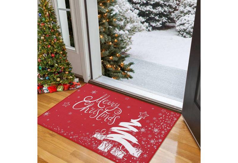 GarveeMore Tischdecke Weihnachtstürmatte für Vordertür Flur, Küche oder Essbereich GarveeMore Tischdecke Weihnachtstürmatte für Vordertür Flur, Küche oder Essbereich von GarveeMore