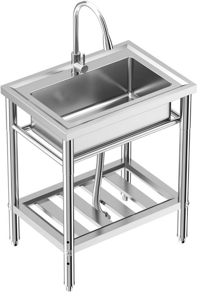 GarveeMore Waschbecken Küchenspüle Edelstahlspüle Set Waschbecken mit Schüssel Wasserhahn GarveeMore Waschbecken Küchenspüle Edelstahlspüle Set Waschbecken mit Schüssel Wasserhahn von GarveeMore