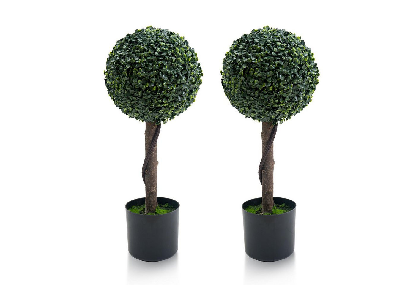 Künstliche Zimmerpflanze 2PCS Künstliche Topiary-Kugelbäume,Grün Milan Gras Kugel Baum,89/60CM, GarveeMore, Höhe 60 cm, Pflanzen Topiary Kugelbaum für Veranda,Innenflur,Eingangsbereich,Dekor Künstliche Zimmerpflanze 2PCS Künstliche Topiary-Kugelbäume,Grün Milan Gras Kugel Baum,89/60CM, GarveeMore, Höhe 60 cm, Pflanzen Topiary Kugelbaum für Veranda,Innenflur,Eingangsbereich,Dekor von GarveeMore