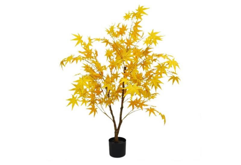 Künstliche Zimmerpflanze Künstlicher Ahornbaum Gefälschter Topf-Ahornbaum mit Pflanzgefäßästen, GarveeMore, 120/150cm Große Faux Ahorn Zweige Künstlicher Baum Home Dekoration von GarveeMore