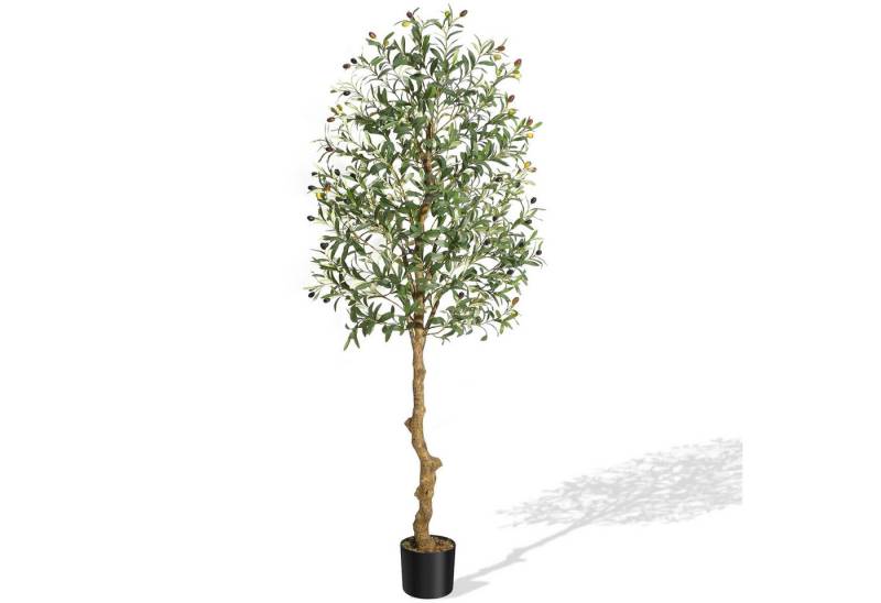 Kunstbaum Künstlicher Olivenbaum mit Jutesack, Künstliche Pflanzen, GarveeMore, Höhe 182 cm Kunstbaum Künstlicher Olivenbaum mit Jutesack, Künstliche Pflanzen, GarveeMore, Höhe 182 cm von GarveeMore