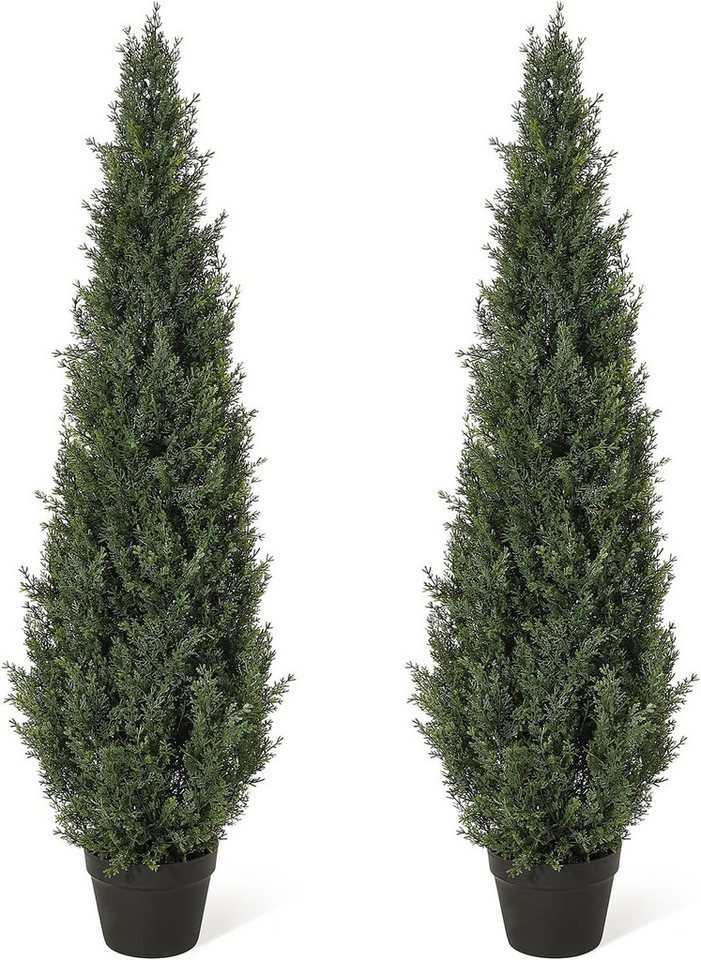 Kunstbaum Kunstpflanze,Kunstbaum,UV-beständiges, GarveeMore, Höhe 90 cm, 2er,Zeder, Höhe 90 cm, mit Topf Kunstbaum Kunstpflanze,Kunstbaum,UV-beständiges, GarveeMore, Höhe 90 cm, 2er,Zeder, Höhe 90 cm, mit Topf von GarveeMore