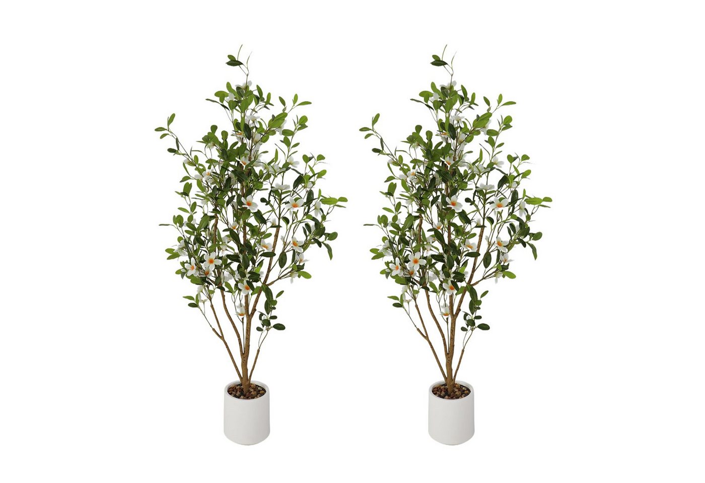 Kunstpflanze 2-Pack 4FT künstlicher Baum in Topf künstliche Blumen für im Freien, GarveeMore Kunstpflanze 2-Pack 4FT künstlicher Baum in Topf künstliche Blumen für im Freien, GarveeMore von GarveeMore