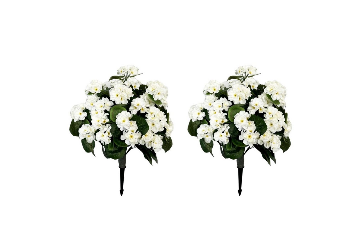 Kunstpflanze 2 Stück Künstliche Silk Blumen mit Gartenstecker, GarveeMore Kunstpflanze 2 Stück Künstliche Silk Blumen mit Gartenstecker, GarveeMore von GarveeMore