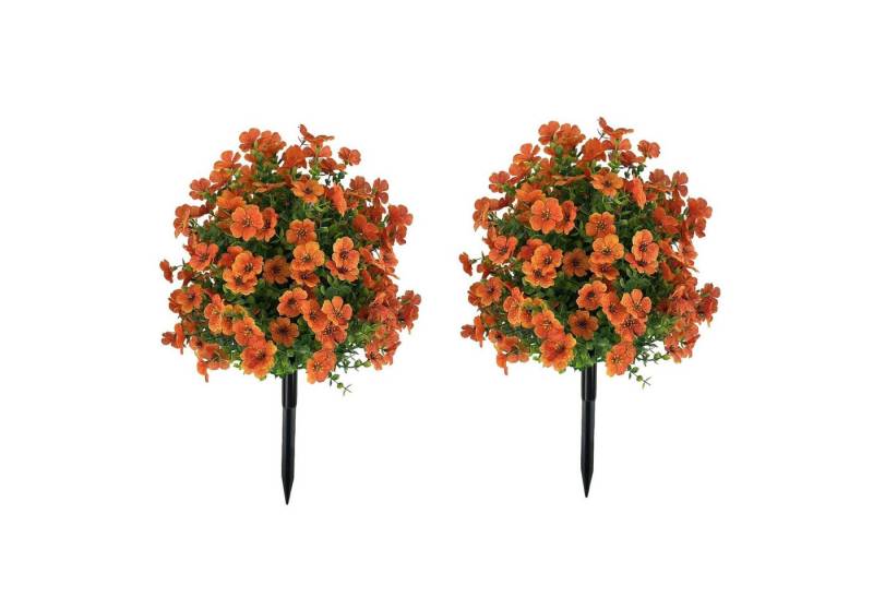 Kunstpflanze Künstlicher Buchsbaum Kugelbaum mit Erdspieß 2er-Set Gartendekor, GarveeMore Kunstpflanze Künstlicher Buchsbaum Kugelbaum mit Erdspieß 2er-Set Gartendekor, GarveeMore von GarveeMore